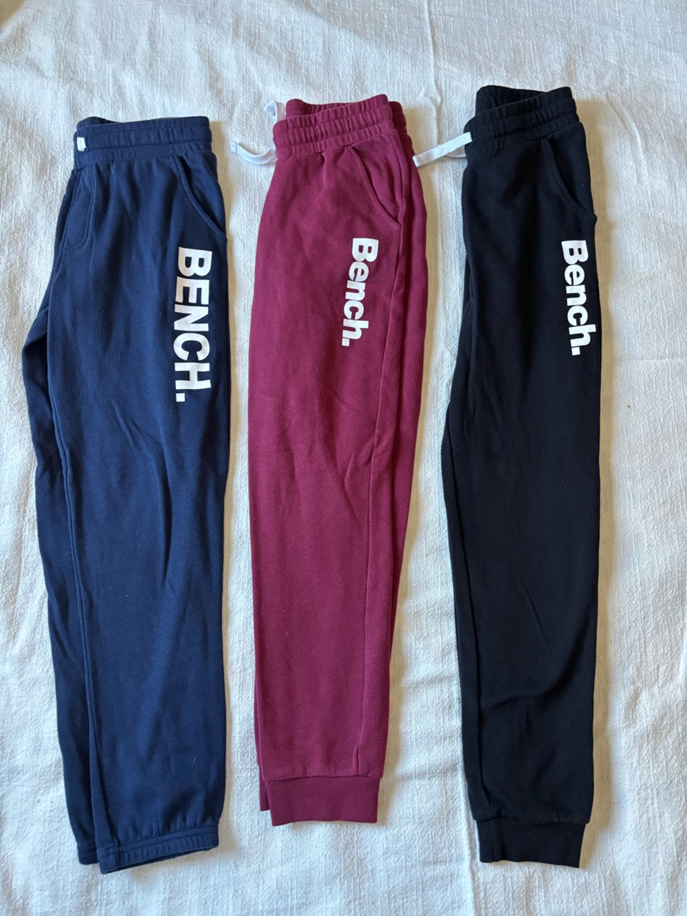 Bench Kids' Fleece Joggers - Navy, Burgundy, Black Boys size 10/12